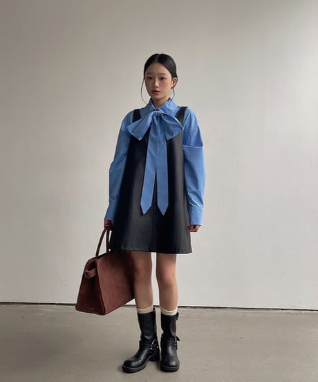 eco leather jumper skirt