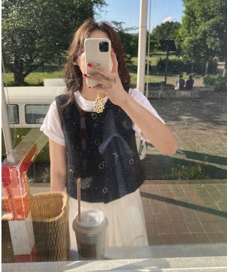 classic short vest tops