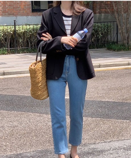 basic tailored jacket/2color