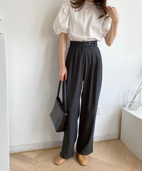 basic wide  pants/2color