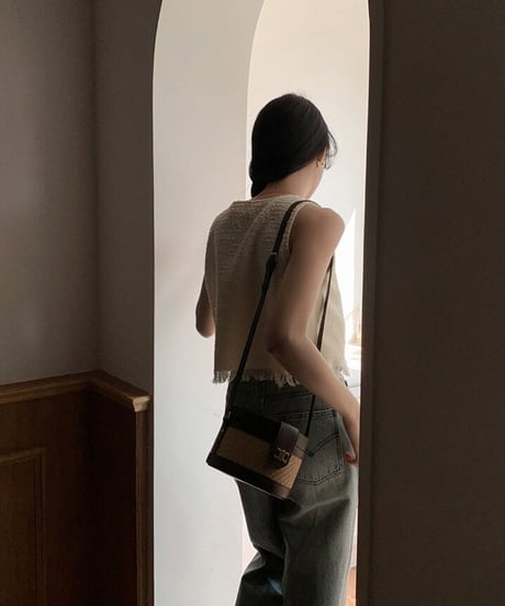 fringe  tweed tops(ネコポス)