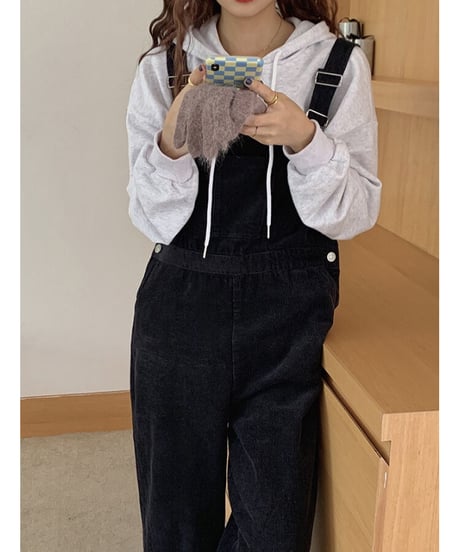 11w corduroy overall/2color