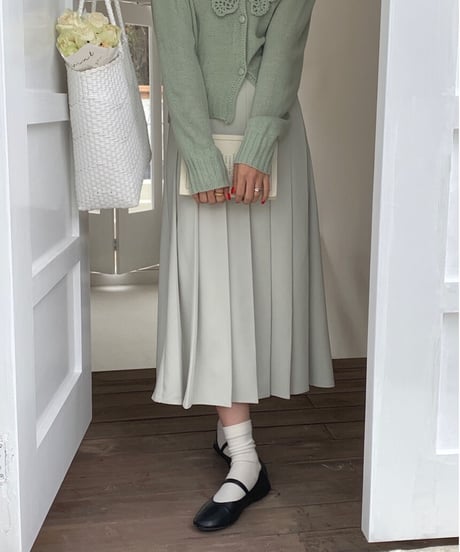 box pleats skirt/2color