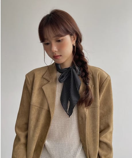 suède tailored jacket