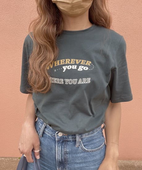 wherever logo T-shirt/2color(ネコポス)
