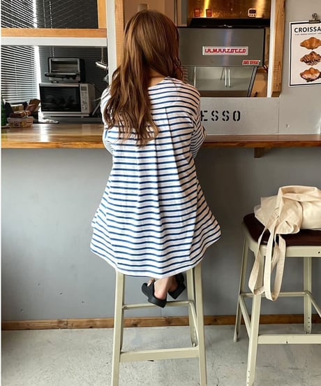 border flare tee/4color(ネコポス)
