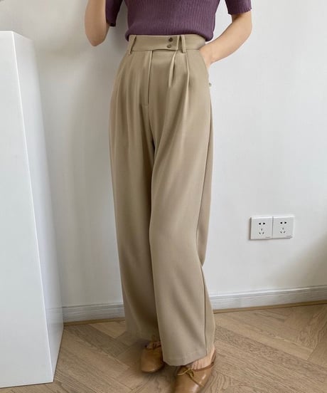 basic wide  pants/2color