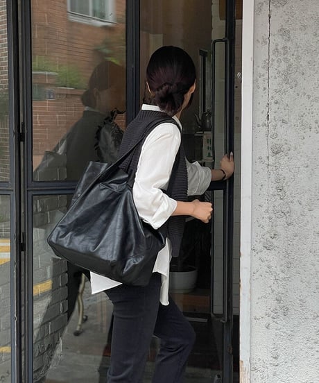 cable side open vest/3color