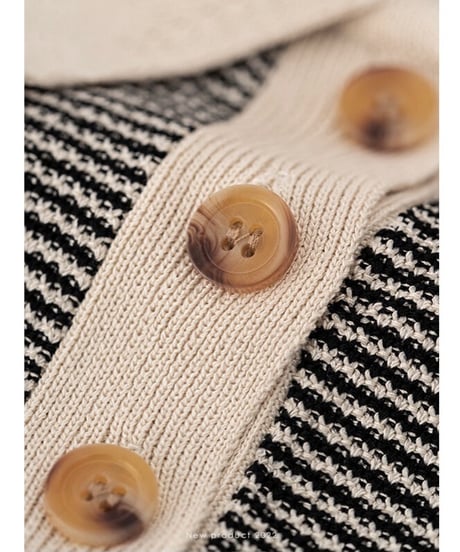 border polo summer knit/3color