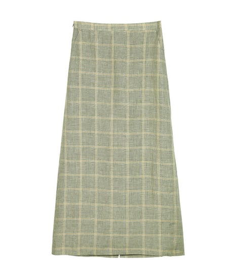 （linen 100%）linen check SET UP(下)/2color