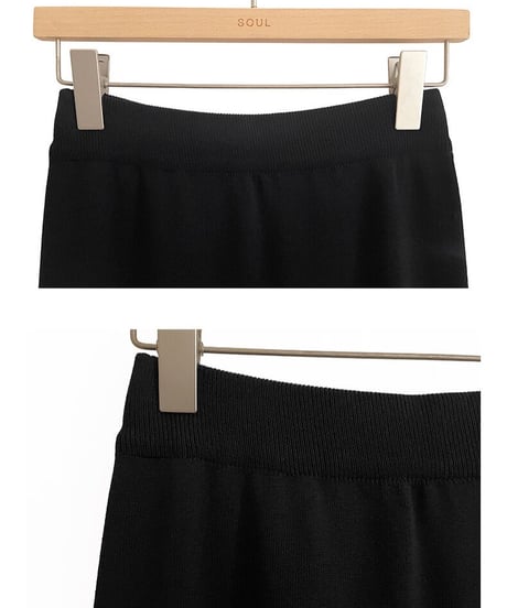（Set up）semi flare long skirt/3color