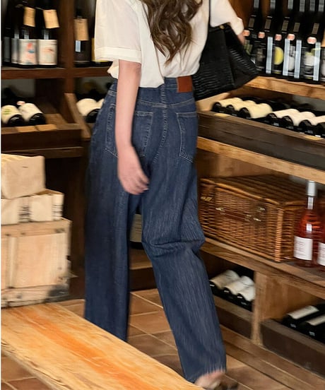 (standard)high rise straight denim/3color
