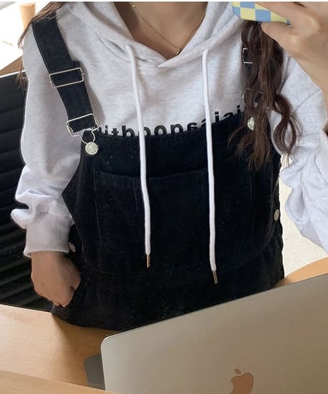 11w corduroy overall/2color