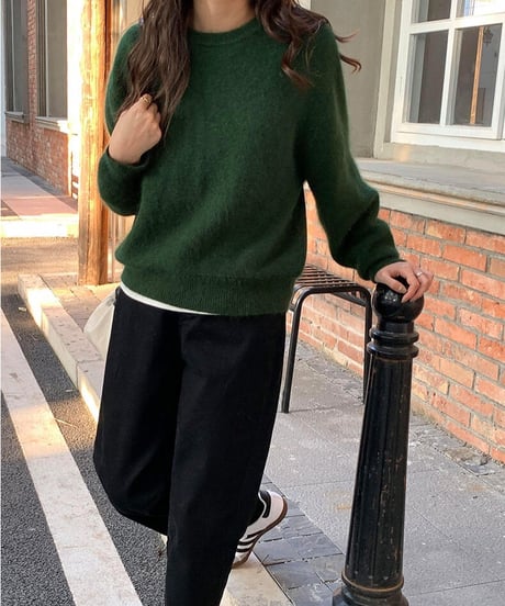 crew neck knit/3color