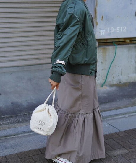 sustainable quilt kinchaku bag/2color(ネコポス)