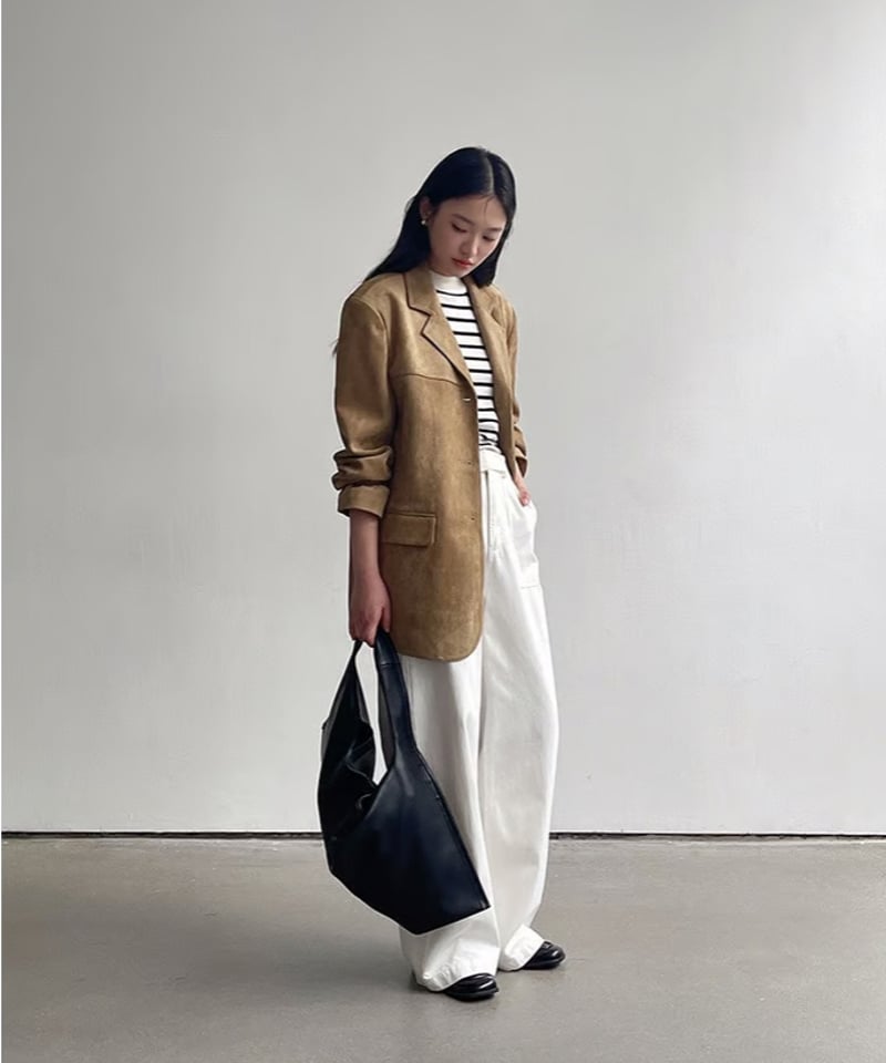 suède tailored jacket | as.style