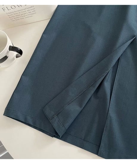 button pencil skirt/3color