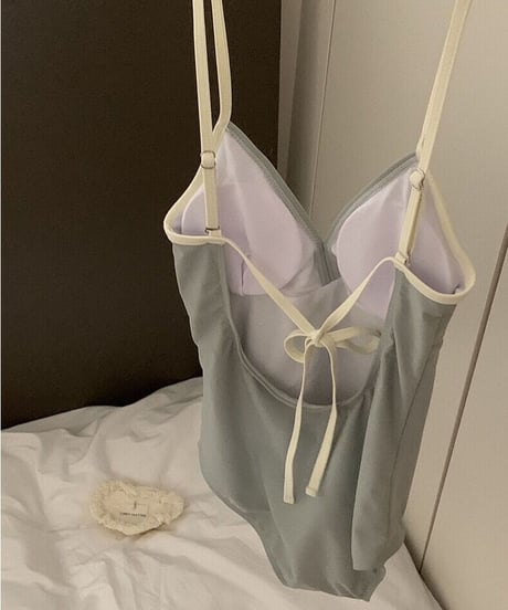 back open swim suit/2color