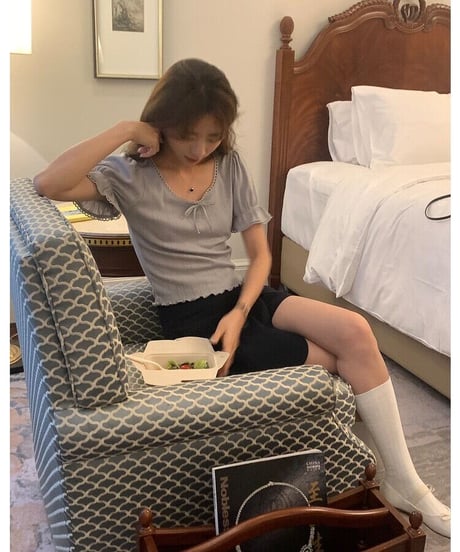 lovely puff tee/2color(ネコポス)