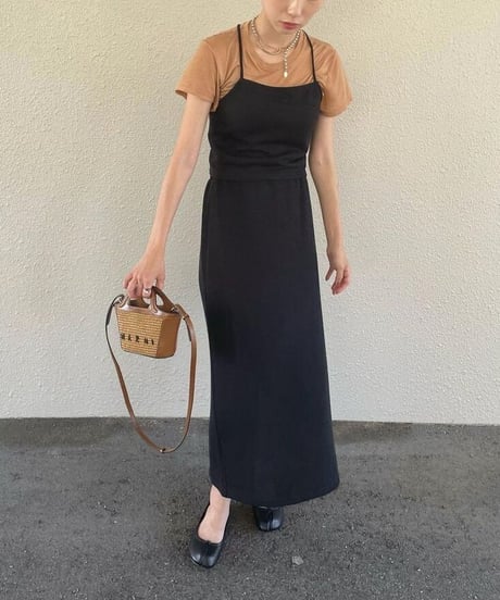 back lace up set up dress(下)/4color