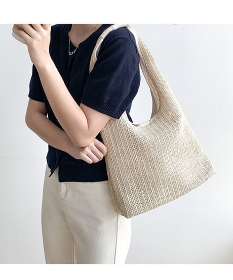 summer piping  tote bag/3color