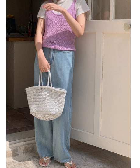 (standard)high rise straight denim/3color