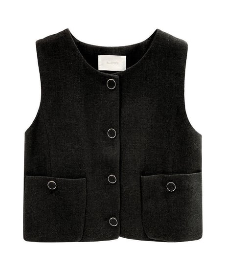classic short vest tops
