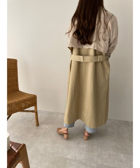 bi-color trench coat