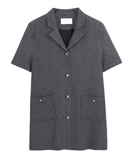 jacket mini dress(half sleeve)/2color