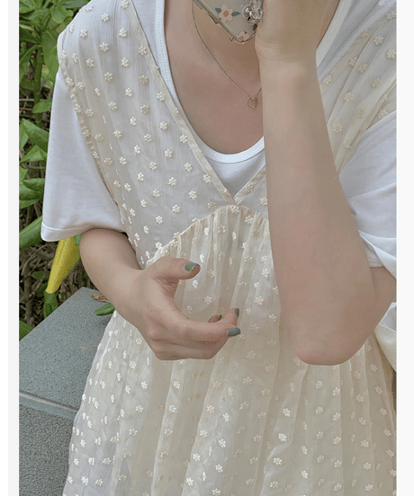 dot see-through dress