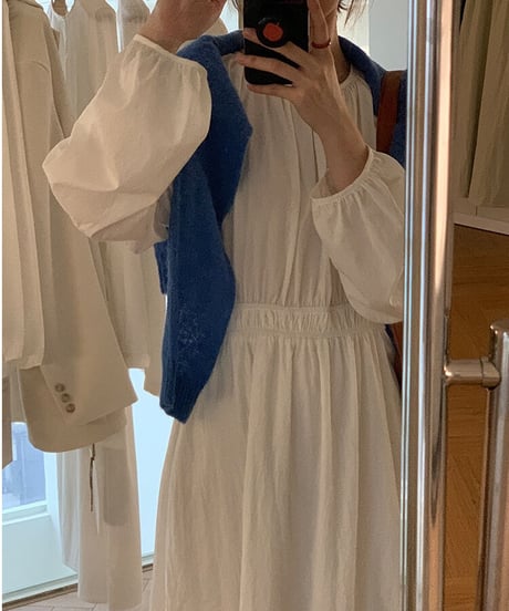 airy long dress/3color
