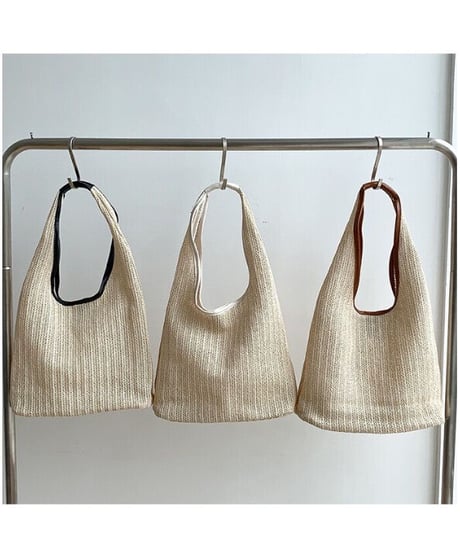 summer piping  tote bag/3color