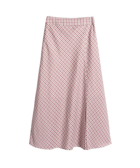 check side slit skirt/2color