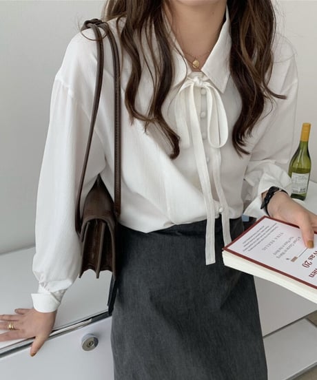 ribbon shirt blouse