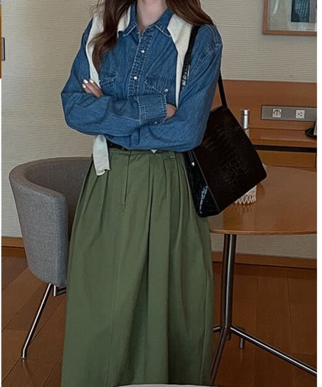 umbrella long skirt/3color