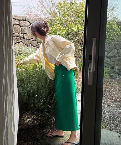 sweat long skirt /5color