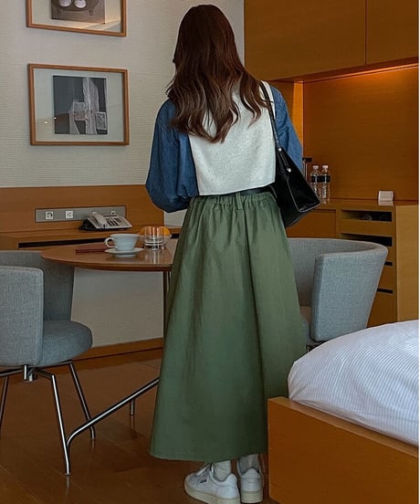 umbrella long skirt/3color