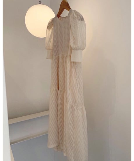airy puff sleeve OP/2color
