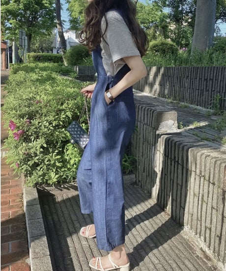 denim jumper all-in-one