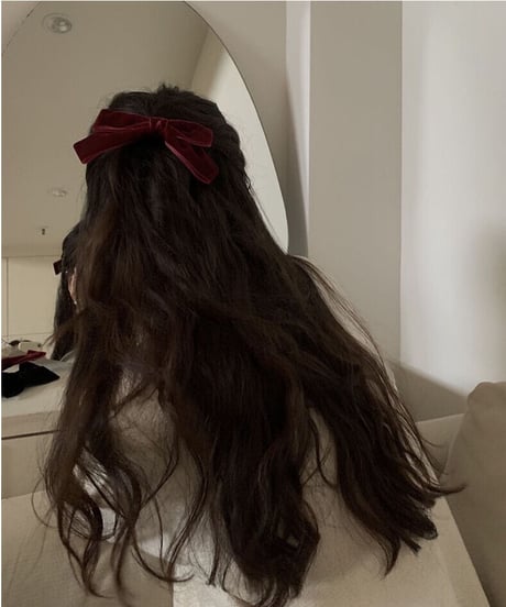 ribbon hair clip/2color(ネコポス)