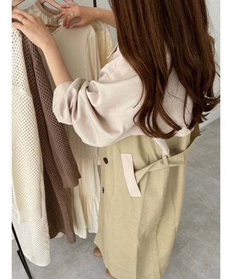 bi-color trench coat