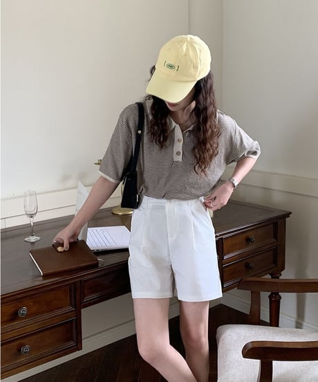 border polo summer knit/3color