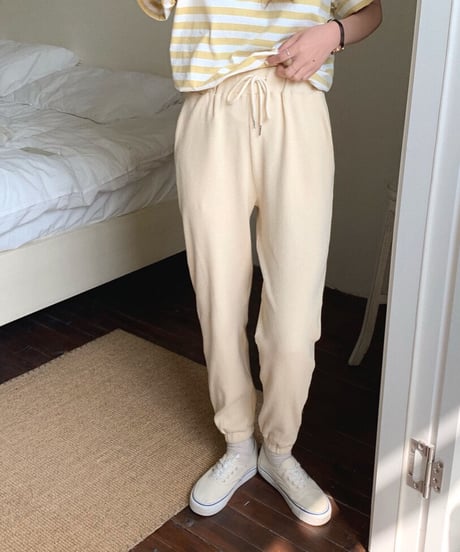 [OUTLET]waffle jogger pants/2color