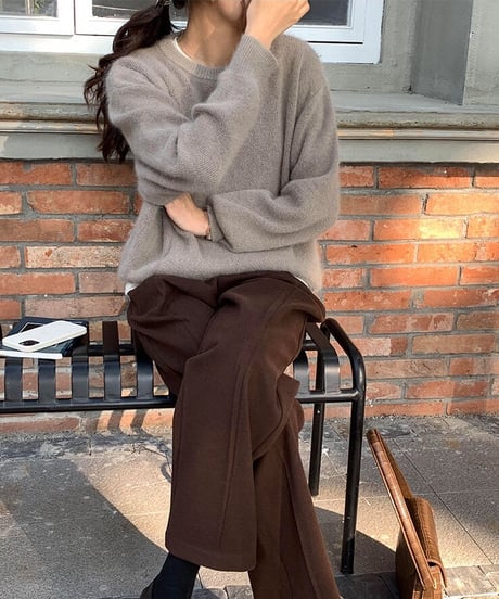 crew neck knit/3color