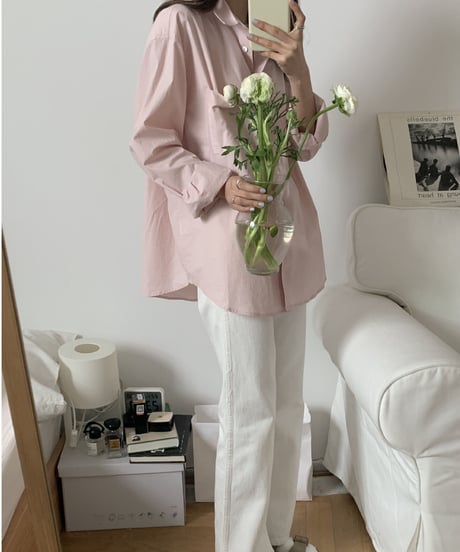 [OUTLET]double pocket color shirt/5color