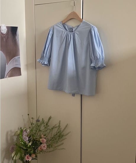 back ribbon sweet blouse/2color(ネコポス)