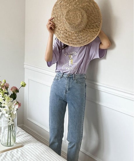 cropped highrise denim/light blue