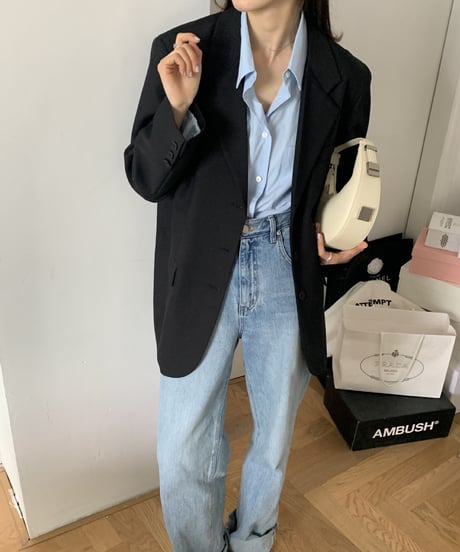 [OUTLET]double pocket color shirt/5color