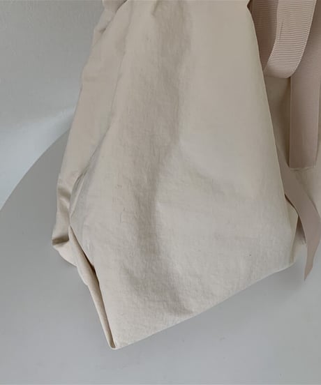 ribbon nylon tote bag/2color(ネコポス)