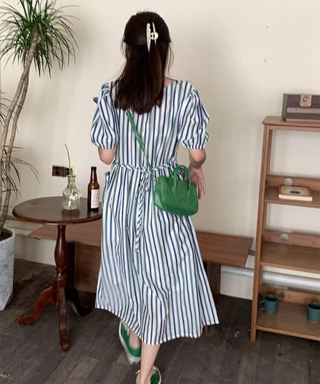 [OUTLET]random stripe OP/2color